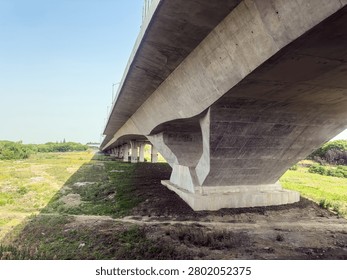 Captivating Understructure of an Architectural Marvel: A Modern Bridge Perspective  