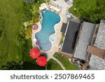 Capture the elegance of luxury pool and backyard designs with stunning drone photography. Perfect for showcasing high-end properties, modern landscaping, and outdoor living. Ideal for real estate mark