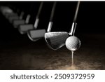 Capture the thrill of golf with this high-resolution image showcasing a golfer in mid-swing on a lush green fairway. The golfer, dressed in modern athletic wear, demonstrates perfect form as they stri