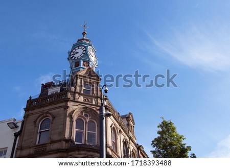 Capturing the Doncaster town centre clock, on the day that the country were meant to have 100,000 Covid 19 tests provided per day. 