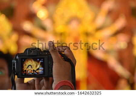 Capturing images in Durga Puja