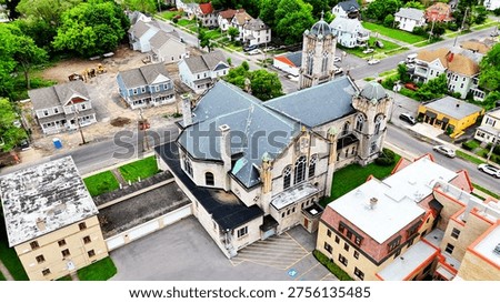 Capturing the immaculate features attributed to a house of worship designated for those that practice Catholicism.