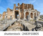 Capua, Italy - built even before the Colosseum and probably a model for it, the Amphitheatre of Capua is one the best preserved amphitheatre of the Roman times
