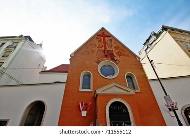 Capuchin Church (Kapuzinerkirche), Church Of Saint Mary Of The Angels, A Church And Monastery Run By The Order Of Friars Minor Capuchin On Neuer Markt Square In The Innere Stadt, Vienna, Austria