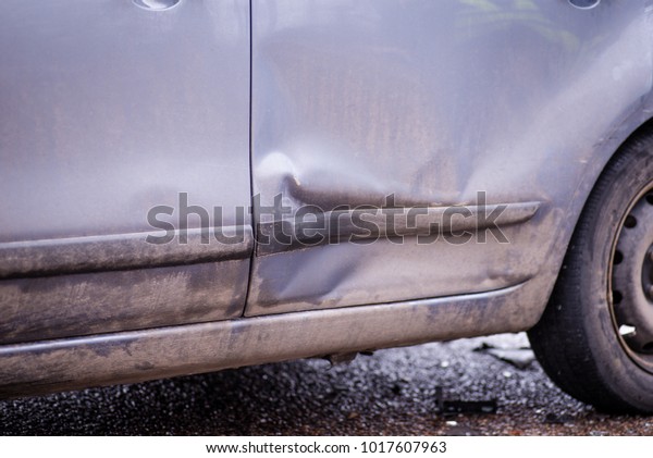 Car accident. Auto\
crash, wreck with damage injury. Street, traffic collision. Broken\
metal. Automobile insurance, safety, repair and transportation.\
Road dangerous drive.