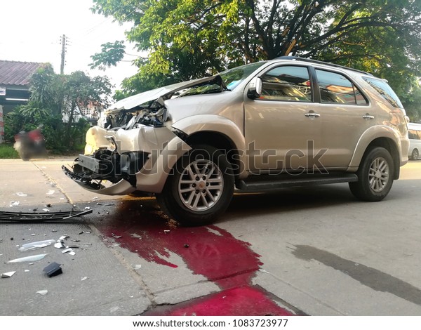 car accident fortuner scene between city stock photo edit now 1083723977 https www shutterstock com image photo car accident fortuner scene between city 1083723977