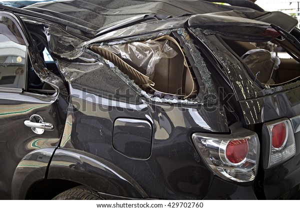 Car accident for insurance\
concept