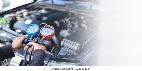 Car air conditioner check service, leak detection, fill refrigerant.Device and meter liquid cooling in the car by specialist technicians.