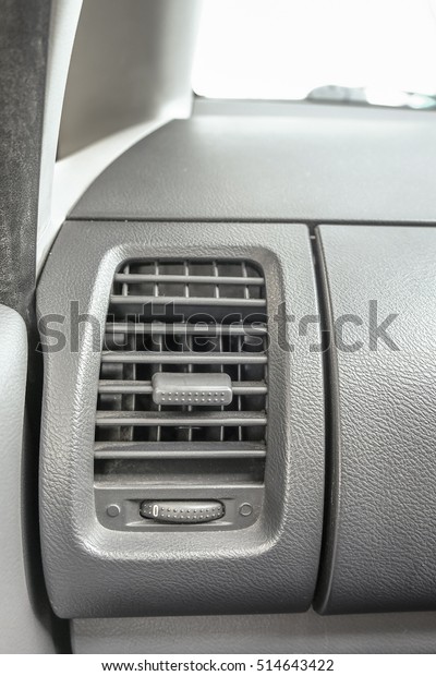 car air conditioner\
grid panel on console