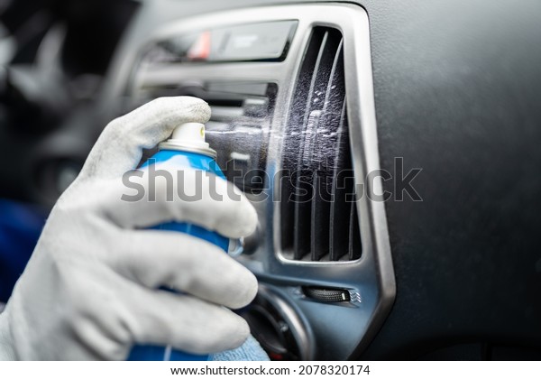 Car Air\
Conditioning Service. AC Cleaning\
Equipment