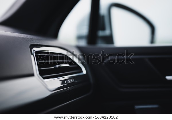 Car air conditioning system. Auto interior
detail. Car air condition.