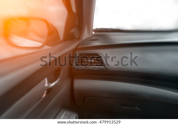 Car air conditioning system, Focus on air-con -\
Auto interior detail