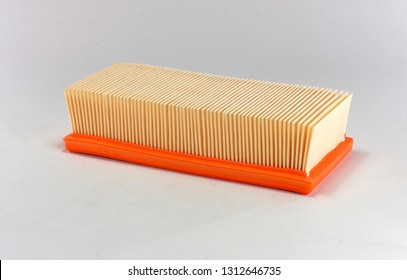 Car Air Filter Isolated On White Background