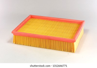 Car Air Filter Isolated On White Background