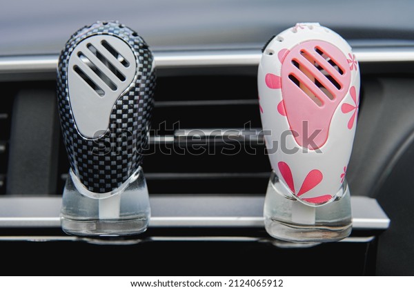 Car air perfume freshener, Perfume bottle\
of air-condition