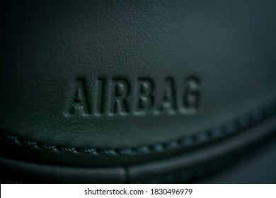 Car Airbag Tag. Modern Car Safety Feature