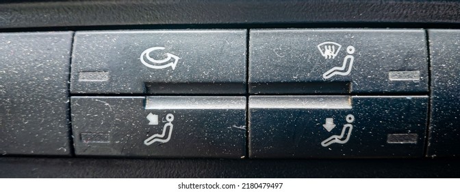 Car Airconditioner Controls In Black Color