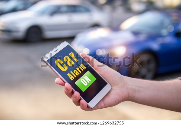 Car alarm on the phone online, a mobile
application to protect the car from theft.
