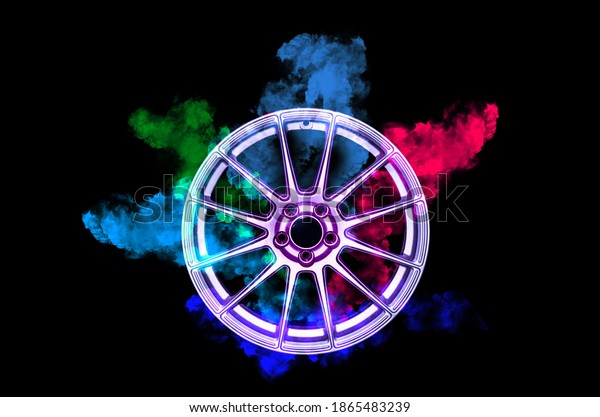 Car Alloy\
Isolated legs color smoke black background technology background\
picture background cliping\
part