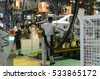 automotive assembly line workers