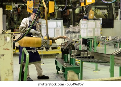 Car Assembly At The Plant