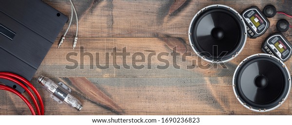 Car Audio Car Speakers Accessories Tuning Stock Photo (Edit Now) 1690236823