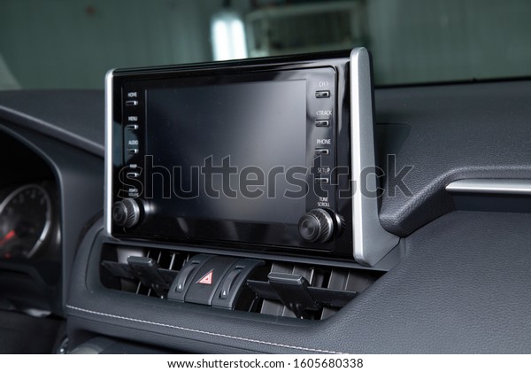Car audio\
systems. The interior of the\
car.