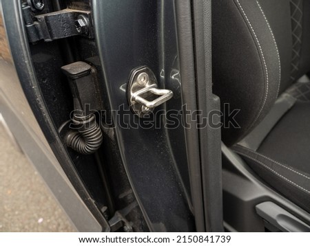 car auto chrome finish steel door receiver anti theft device on door jamb