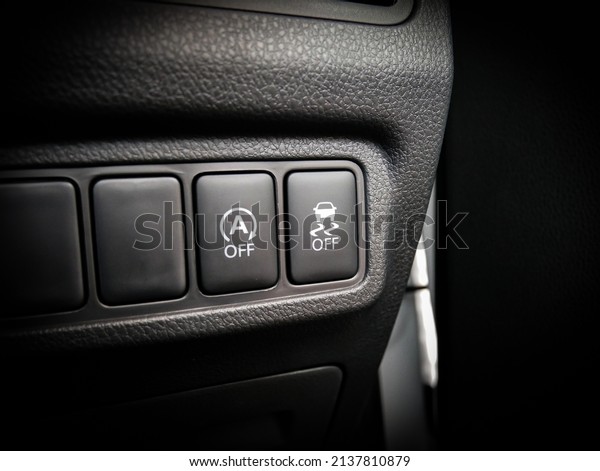 Car Auto Start and Stop Button and Traction Control\
Button in a Car