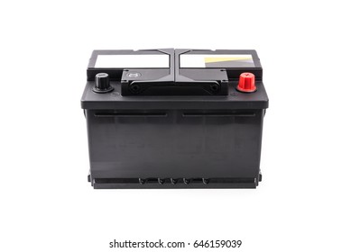 Car Battery Isolated On White Background.