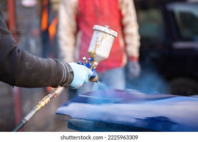 Car Body Spray Painting, Car Fender Painting.