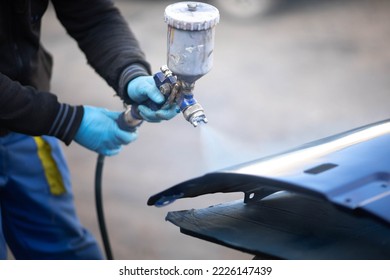 Car Body Spray Painting, Car Fender Painting.