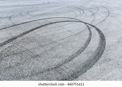 Skid Marks On Road Stock Photo (Edit Now) 1710623269