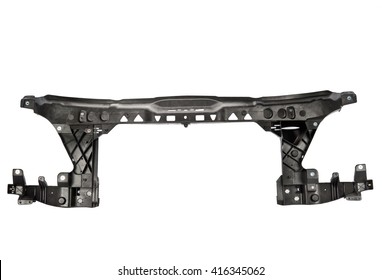 Car Bumper Isolated On White Background. Spare Parts