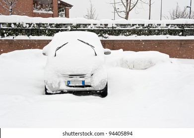 A Car Buried By The Snow.