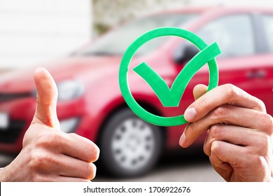 Car Buy Checklist And Insurance Appraiser Tick