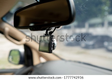 car camera with blur background

