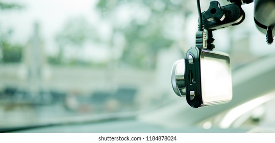 car camera, video recorder, driving, safety on road,  camera video recorder
 - Shutterstock ID 1184878024