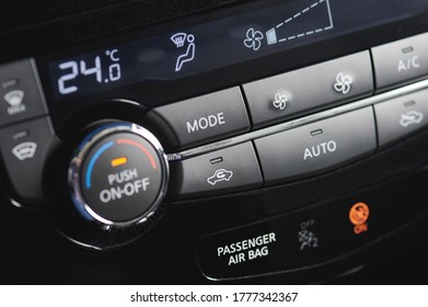 Car Climate System With Display And Knob, Button