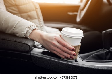 Car Coffee Woman