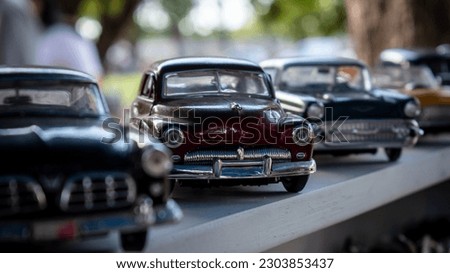 Car collection. Collection of toy cars. Little toy cars. Means of transport on a small scale. Foto stock © 