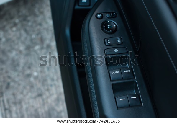 Car control panel
of auto button glass door