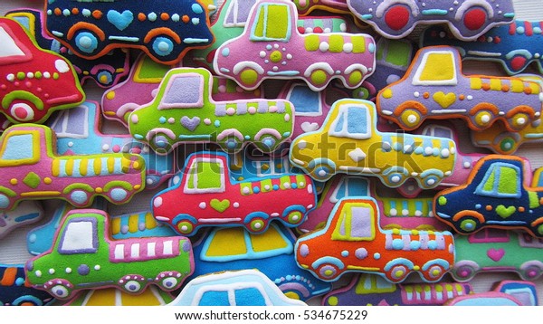 Car\
cookies , Christmas  decorated cookies , auto\
motive