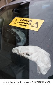 Car Crash; Airbag Warning.