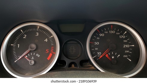 Car dashboard automobile control panel speed display