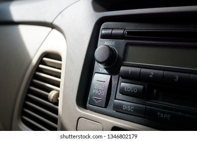 Car Dashboard With Tape Deck                               