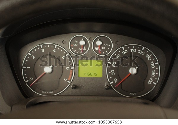 Car dashboard. Dashboard of a car and\
vehicle isolated. Modern car dashboard detail.\
