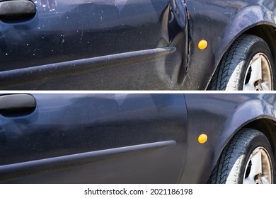Car Dent Damage Repair Before And After