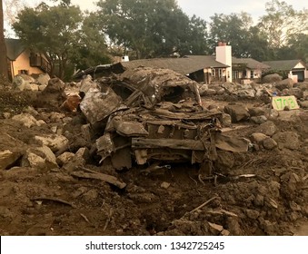 Car Destroyed Mudslide Stock Photo 1342725245 | Shutterstock