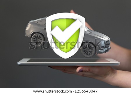 car digital in hand 